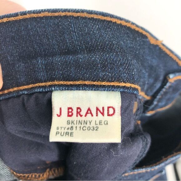 J Brand Jeans Womens 30 Skinny Leg Dark Wash - Picture 7 of 9